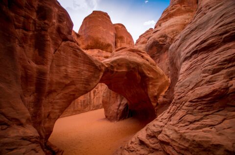 On The Other Side Of Sand Dune Arch, Arches National Park, UT