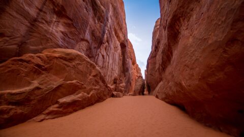 On Trail To Sand Dune Arch, Arches National Park, UT