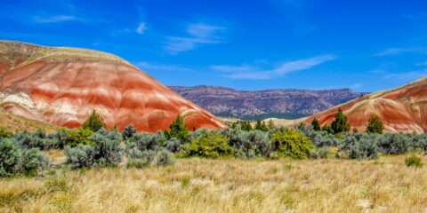 Picturesque Painted Hills Section Of John Day Fossil Beds National Monument, OR
