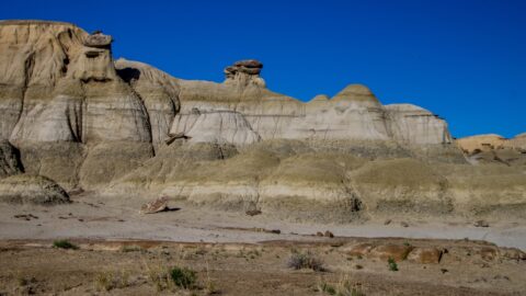 Stacked Plates Hoodoos In Ah-Shi-Sle-Pah Wilderness Study Area, NM