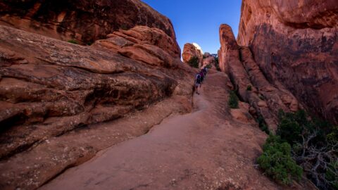 The Most Challenging Slope In Devils Garden, Arches National Park, UT