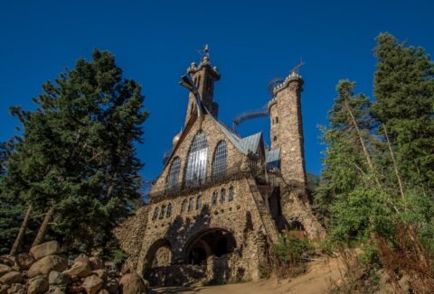 Approaching Bishop Castle Near Colorado City, CO