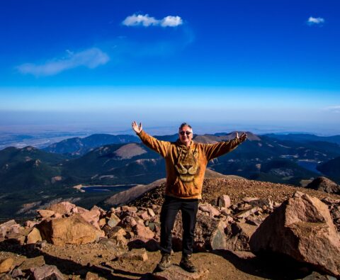 At 4300 Meters Above Sea Level, rrasha On Pikes Peak Summit, CO