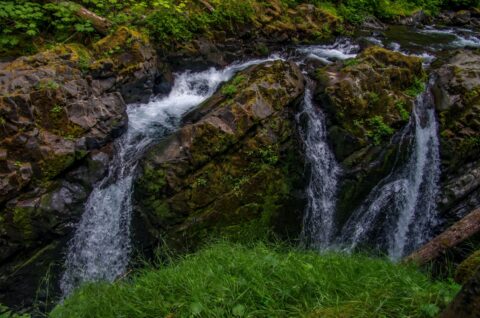 At Sol Duc Falls In Olympic National Park, WA