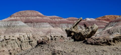 Big Strange Rock On Painted Hills In Fantasy Canyon, Vernal, UT