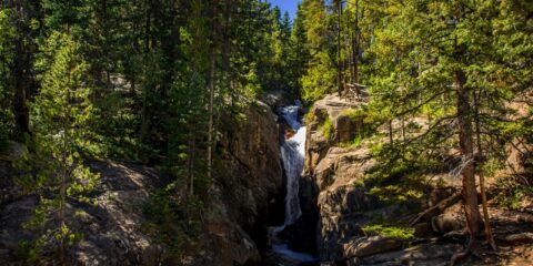 Chasm Falls In Rocky Mountain National Park, CO