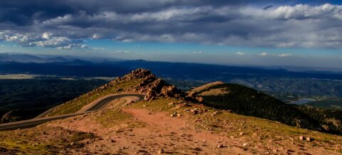 Curve At Devil’s Playground On the Road To Pikes Peak, CO