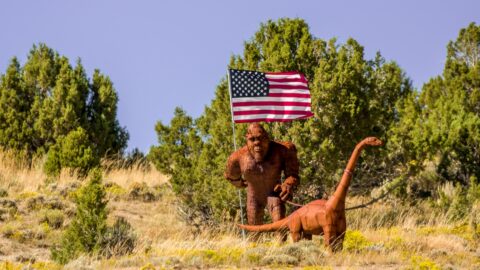 Dinosaur And Bigfoot In Colorado