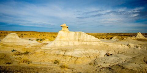 Ghost Pale Hoodoos Near Trailhead In Valley Of Dreams Revisited, NM
