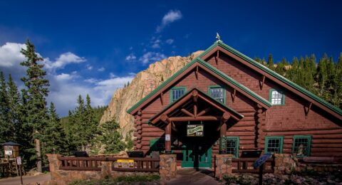Gift Shop & Restaurant At Break Check Station Downhill From Pikes Peak, CO