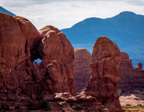 Look At Elephant Arch From Garden Of Eden in Arches National Park, Moab, UT