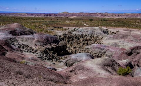 Look From Painted Hill Down To Fantasy Canyon Area, Vernal, UT