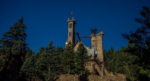 Bishop Castle, Stone Castle Hand-built By A Local Resident Near Colorado City, CO