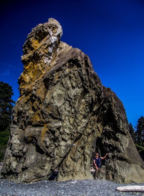 Ognjenka At Tunnel Rock On Ruby Beach In Olympic National Park, WA