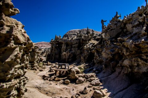 Picnic Table In the Middle Of Fantasy Canyon, Vernal, UT