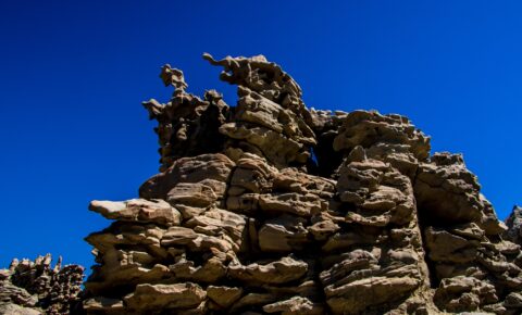 Pointing Fins In Fantasy Canyon, Vernal, UT