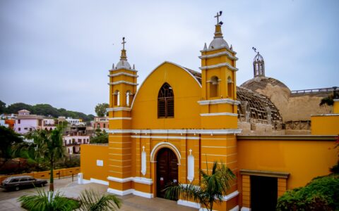 Rainy Winter Afternoon At Iglesia en Barranco, Lima, Peru