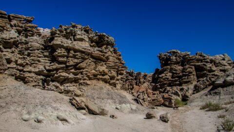 Rich Rock Formations At The Entrance Of Fantasy Canyon, Vernal, UT