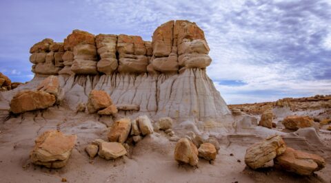 Rock Garden And Hoodoo In Valley Of Dreams, NM