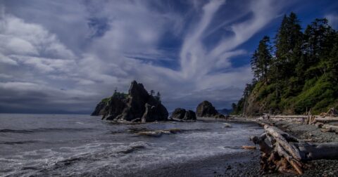 Ruby Beach In Olympic National Park, WA
