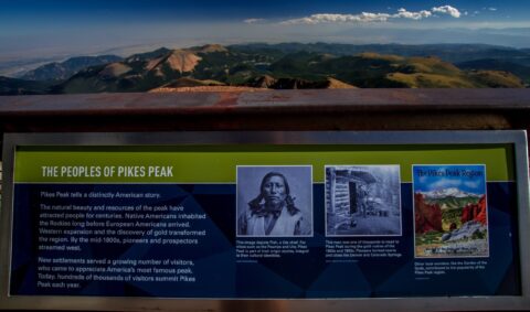 Sign With History Notes On Pikes Peak, CO