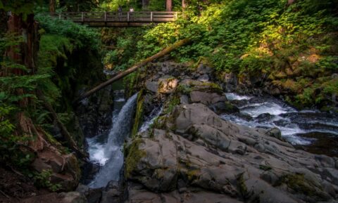 The Best Viewpoint At Sol Duc Falls In Olympic National Park, WA