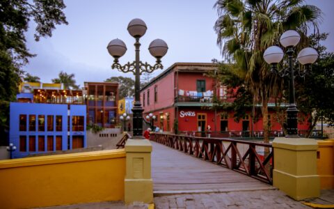 Evening At The Bridge of Sighs (Puente de los Suspiros), Barranco, Lima, Peru