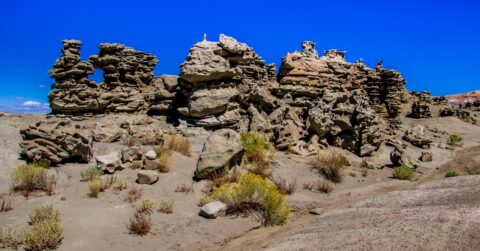Walk Around Fantastic Rock Formation With Window In Fantasy Canyon, Vernal, UT