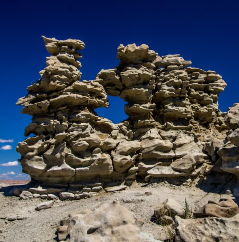 Window In Rock Formation In Fantasy Canyon, Vernal, UT