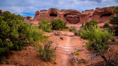 On Trail To Tapestry Arch in Arches National Park, Moab, UT