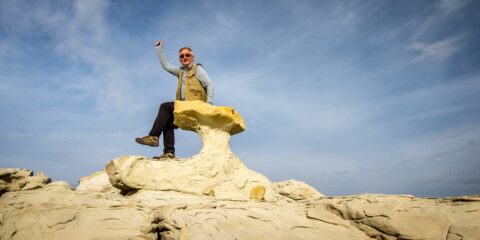 rrasha On Mushroom Seat In Valley Of Dreams, NM