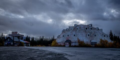 Abandoned Igloo Hotel And Gas Station On Parks Highway Near Denali National Park, AK