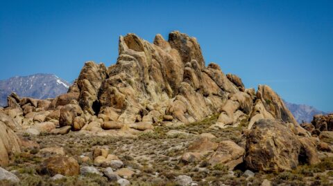 Another Strange Rock Formation In The Alabama Hills, CA