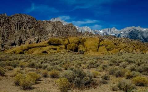 Look Towards Mount Whitney From  The Alabama Hills, CA