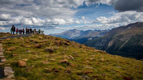 Vista At The Highest Point Along Highway 34 In Rocky Mountain National Park, CO