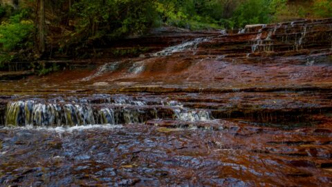 Almost Like Stairs, Cascades On Left Fork of North Creek On The Way To The Subway, Zion National Park, UT
