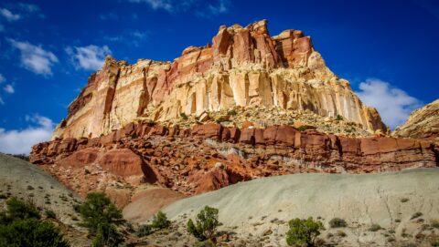 Along Scenic Drive In Capitol Reef National Park, UT