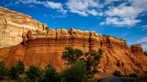 Along Scenic Drive In Capitol Reef National Park, UT