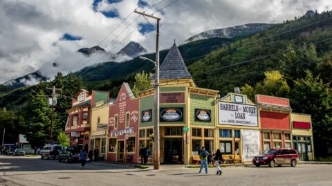 Away From Docks, Broadway Street In Skagway, AK