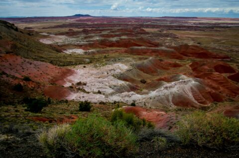 Badlands In Petrified Forest National Park, AZ