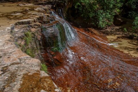 Beautiful Cascade Along Trail To The Subway, Zion National Park, UT