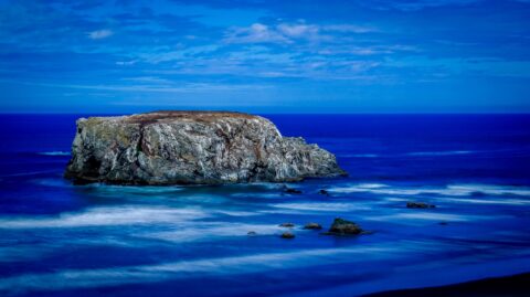 Big Rock In The Ocean  On The Bandon Beach, OR