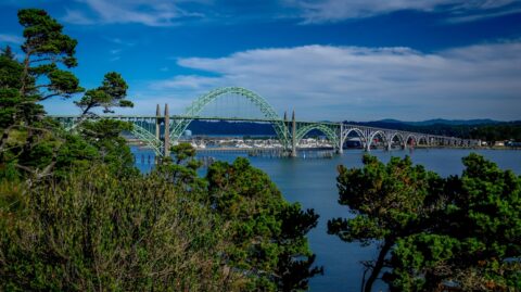 Yaquina Bay Bridge  In Newport , OR