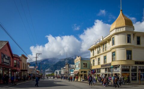 Broadway Street In Skagway, AK