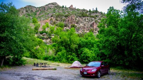 Camping In Black Canyon Of The Gunnison National Park, CO