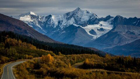 Canwell Glacier Along Richardson Highway, AK