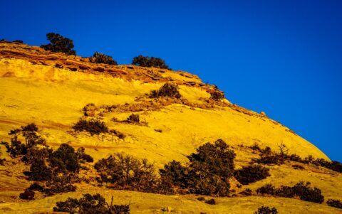 Climbing Aztec Butte, Canyonlands National Park, Moab, UT