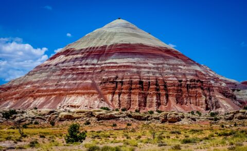 Colorful Bentonite Dome Near Intersection of Carneville Road And Scenic Byway 24, UT