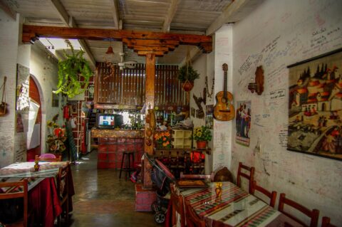 Colorful Restaurant “La Taberna”, Nazca Peru