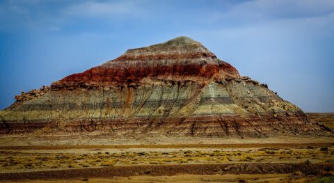 Colorful Badlands In Petrified Forest National Park, AZ